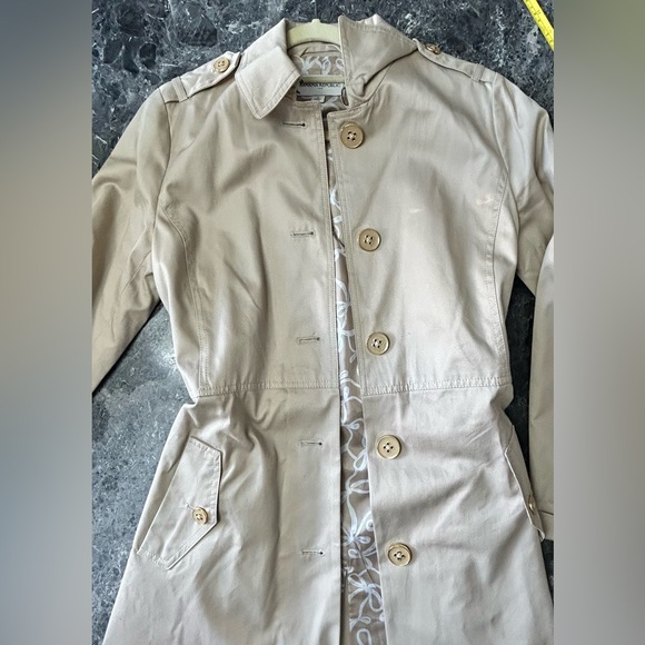 🔥NEW Banana Republic belted Trench coat cotton Medium - Picture 3 of 6